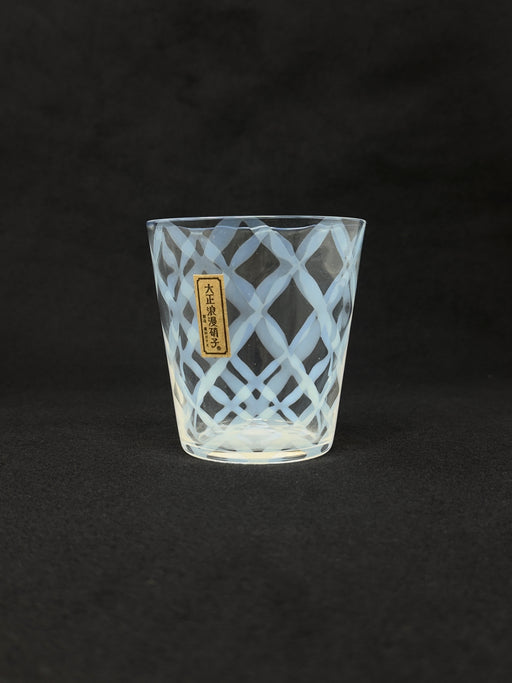 Milky Glass Cross Tumbler | Tangerine NYC