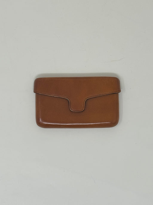 Card Holder with Magnetic Closure, Ochre | Tangerine NYC