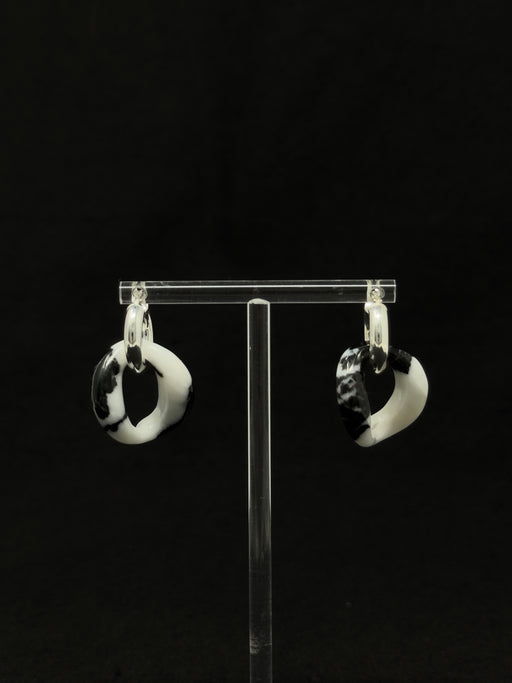 Santangelo Bad Orb Earring, Zebra Jasper| Tangerine NYC 