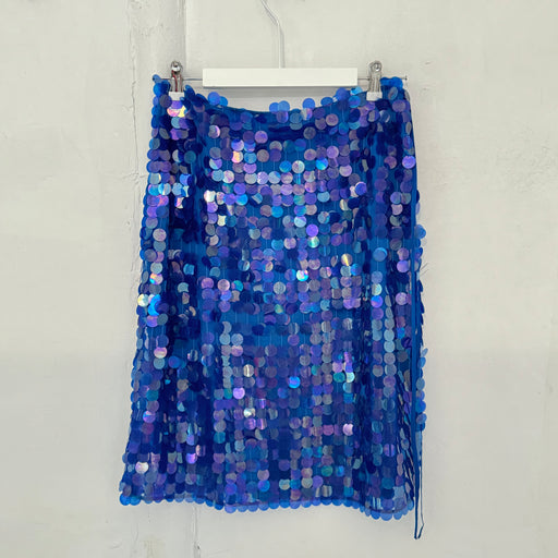 Saks Potts Marna Skirt in Deep Blue Sequin | Tangerine NYC