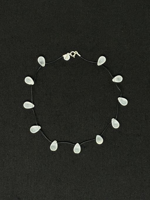 Noue Necklace, Frost / Black | Tangerine NYC