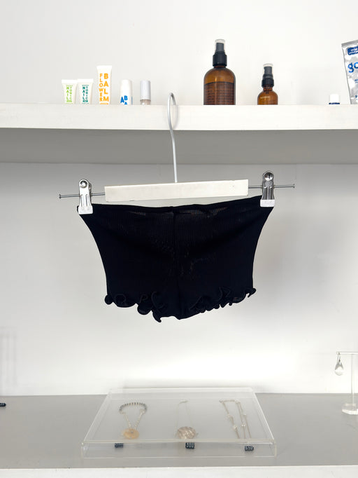 Wool and Silk Panties, Black | Tangerine NYC