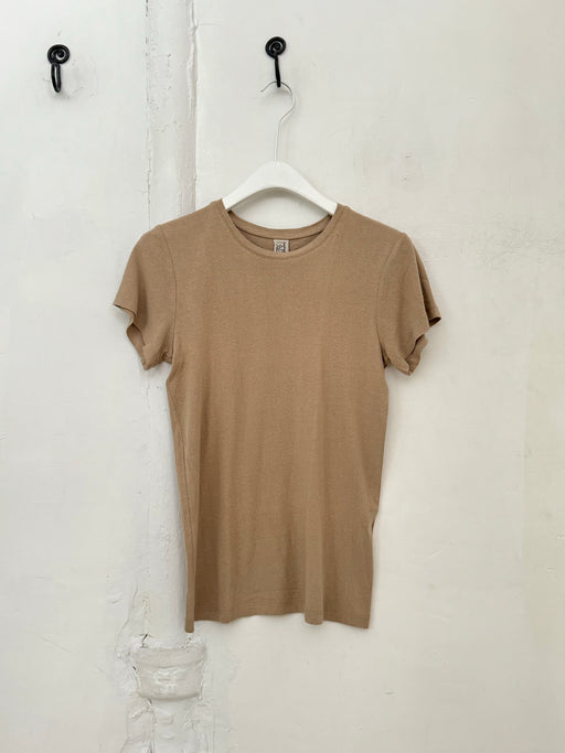 Baserange Silk Tee, Acacia Brown | Tangerine NYC