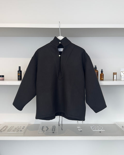 Double Face Wool Drap Vareuse, Mousse