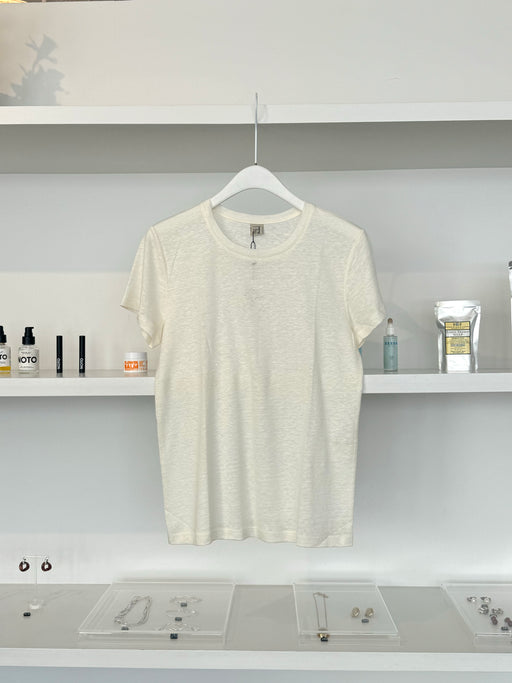 Baserange Sevinc Tee Shirt, White | Tangerine NYC