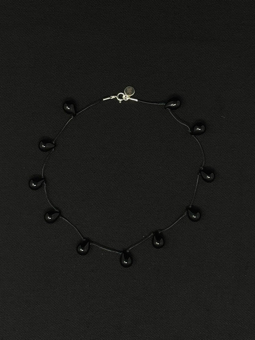 Sisi Joia Noue Necklace, Black / Black | Tangerine NYC