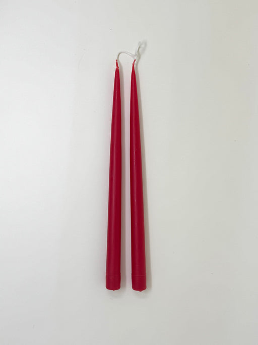 Danica Hand Dipped Taper Candles 13", Holly Red | Tangerine NYC