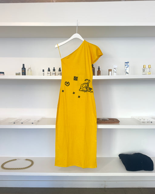 T-Shirt Dress With Tiger Embroidery