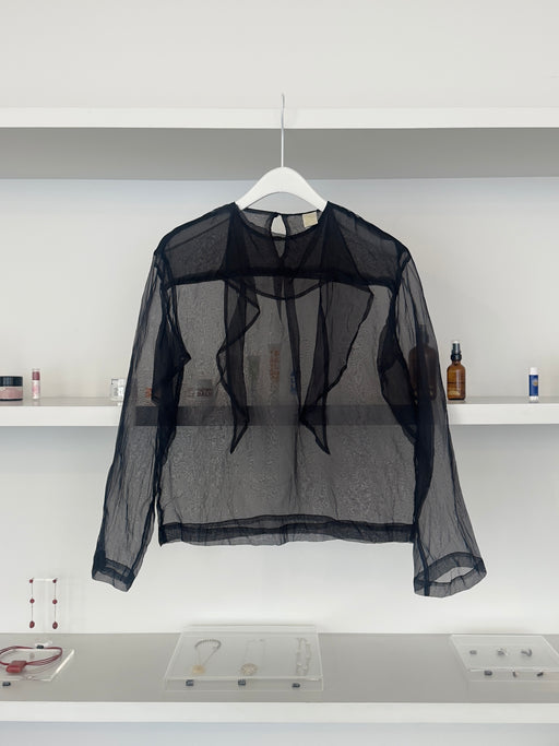 Compass Blouse, Custom Black | Tangerine NYC