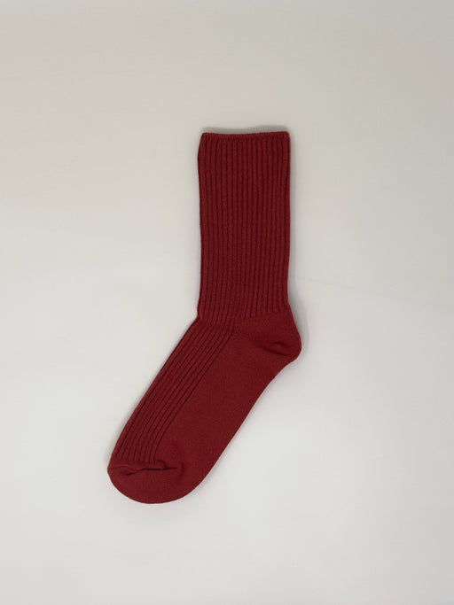 Common Garden Tomato 2x2 Rib Socks | Tangerine NYC