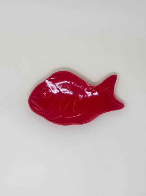 Ceramic Fish Soap Dish, Red | Tangerine NYC