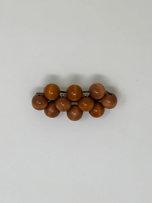 Talina Mori Big Hairclip, Light Brown | Tangerine NYC