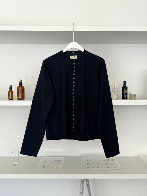 ZN ALI Kim Shirt, Black | Tangerine NYC