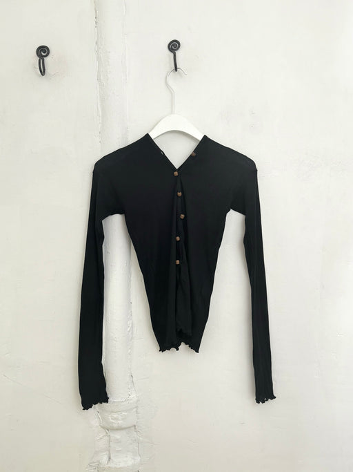 Baserange Tav Cardigan in Black | Tangerine NYC