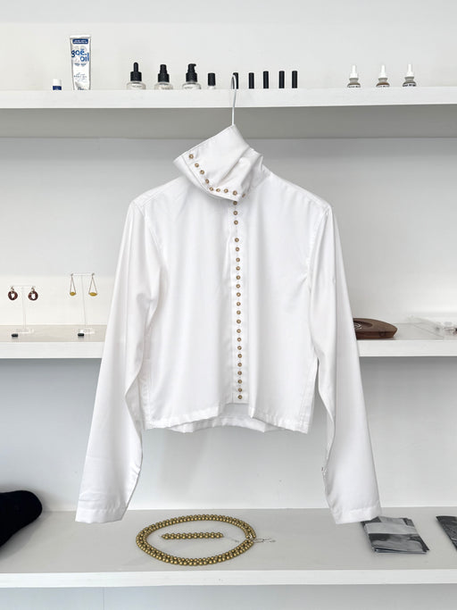 ZN ALI Salima Shirt, White | Tangerine NYC