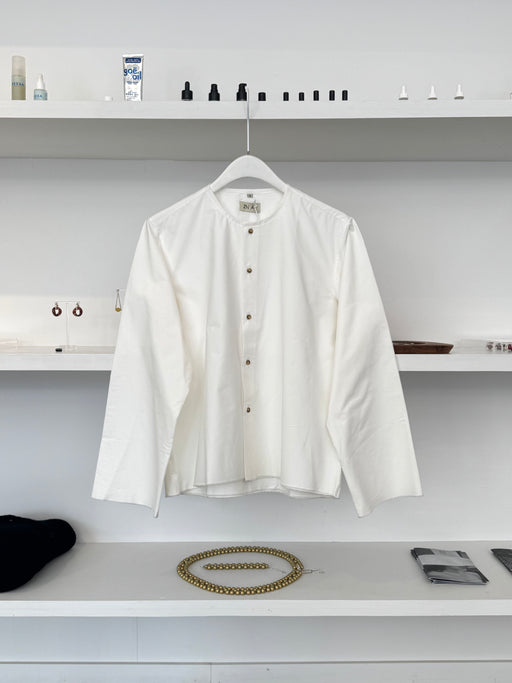 ZN ALI Romain Shirt, White | Tangerine NYC