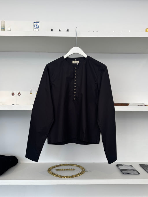 ZN ALI Romain Shirt, Black | Tangerine NYC 