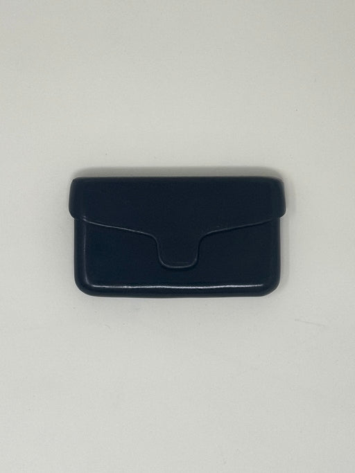 Il Bussetto Card Holder with Magnetic Closure, Black | Tangerine NYC
