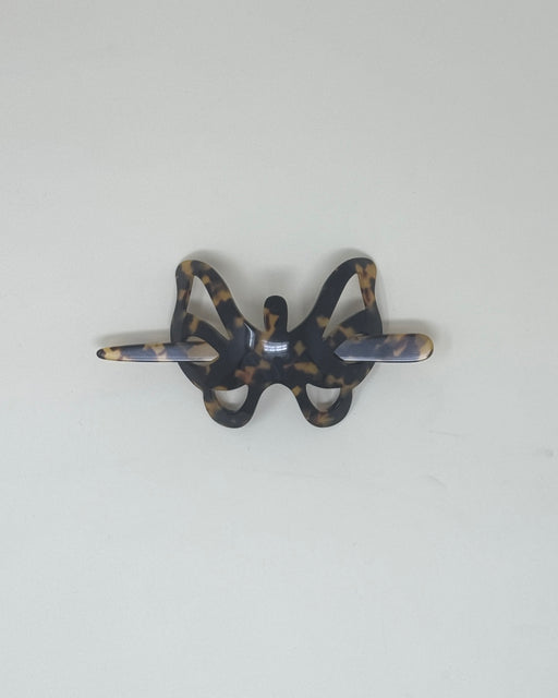 Emily Dawn Long Butterfly Hair Pin, Tortoise | Tangerine NYC