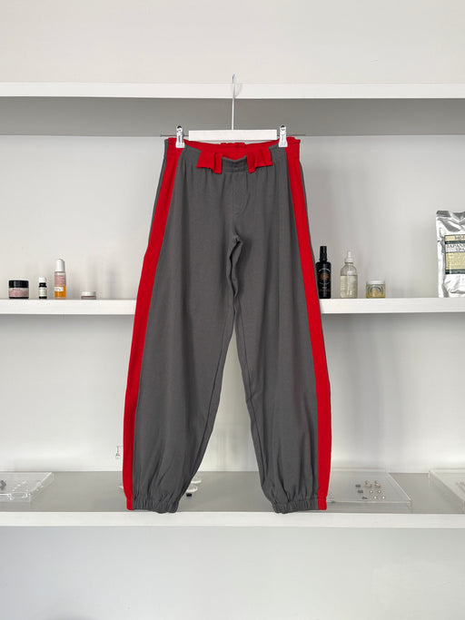 Emmanuelle Trousers, Grey-Red | Tangerine NYC
