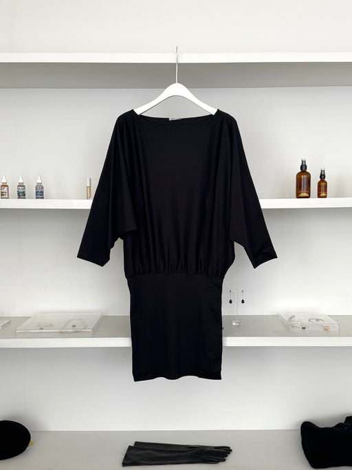 Lamia Lagha Helena Dress, Black | Tangerine NYC