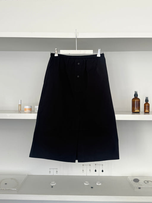Deiji Studios Overlap Skirt, Black | Tangerine NYC